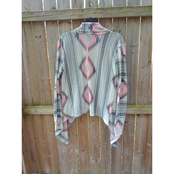cardigan sweater southwestern pattern women's large - Picture 4 of 4